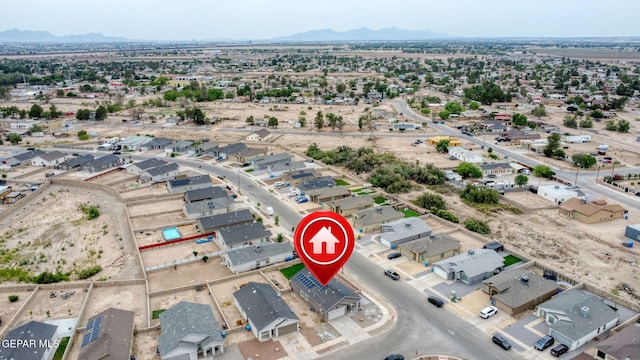 401 Gran Villa Pl, Socorro, TX 79927 - aerial view of residential area with mountains