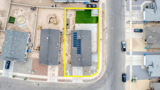 401 Gran Villa Pl, Socorro, TX 79927 - aerial view of property's location with property boundaries highlighted