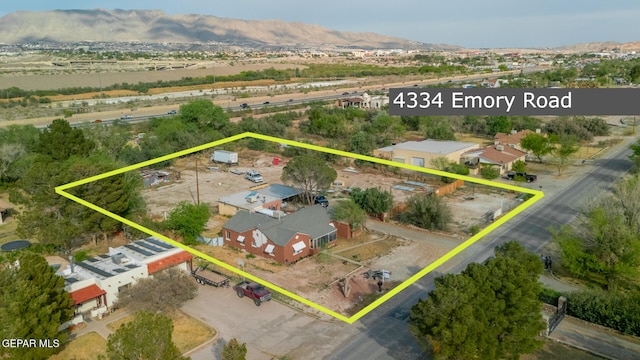 4334 Emory Rd, El Paso, TX 79922 - view of property location featuring property boundaries highlighted and mountains