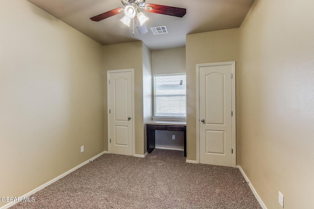 2412 Escape Point St, El Paso, TX 79938 - unfurnished bedroom featuring carpet floors, baseboards, and ceiling fan