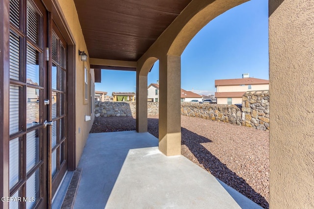 2412 Escape Point St, El Paso, TX 79938 - view of patio with french doors