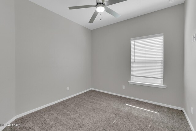 12169 Sanna Dr, El Paso, TX 79934 - carpeted empty room featuring a ceiling fan and baseboards