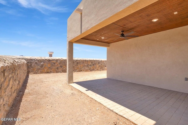 12748 Polo Norte Dr, El Paso, TX 79934 - view of patio / terrace featuring ceiling fan