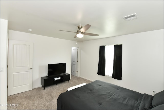 13106 Cleethorpes St, El Paso, TX 79928 - bedroom with carpet floors, baseboards, and a ceiling fan