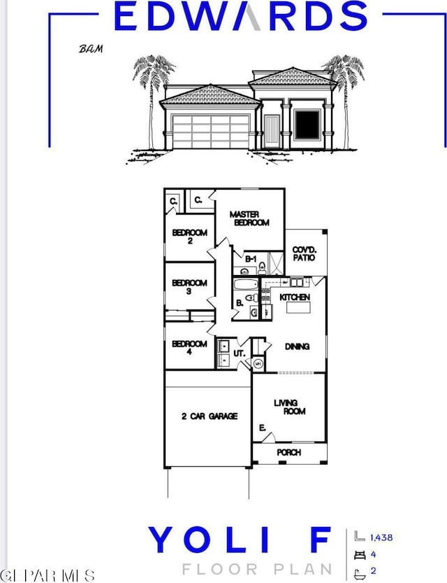 13106 Cleethorpes St, El Paso, TX 79928 - floor plan / room layout