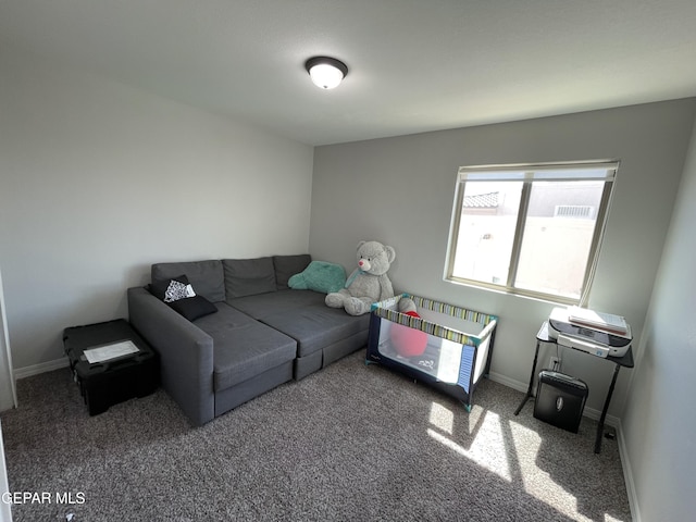 13689 Bradford St, El Paso, TX 79928 - living area with carpet floors and baseboards