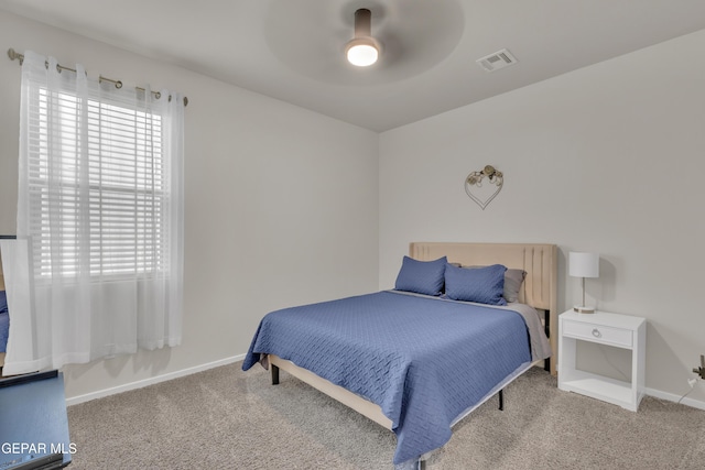 281 Farnborough St, Horizon City, TX 79928 - bedroom featuring carpet, baseboards, and a ceiling fan