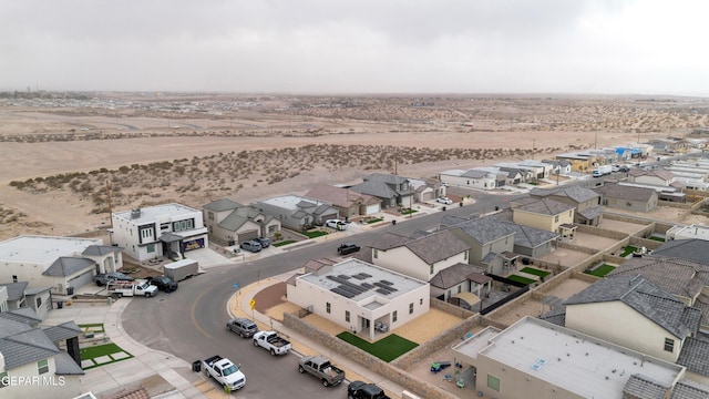 281 Farnborough St, Horizon City, TX 79928 - aerial perspective of suburban area with a desert landscape
