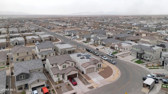281 Farnborough St, Horizon City, TX 79928 - aerial view of residential area featuring a mountainous background