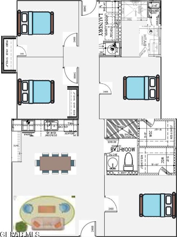 2917 Mobile Ave, El Paso, TX 79930 - property floor plan