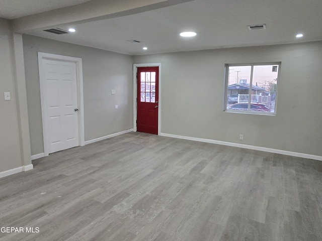 2917 Mobile Ave, El Paso, TX 79930 - foyer featuring wood finished floors and recessed lighting