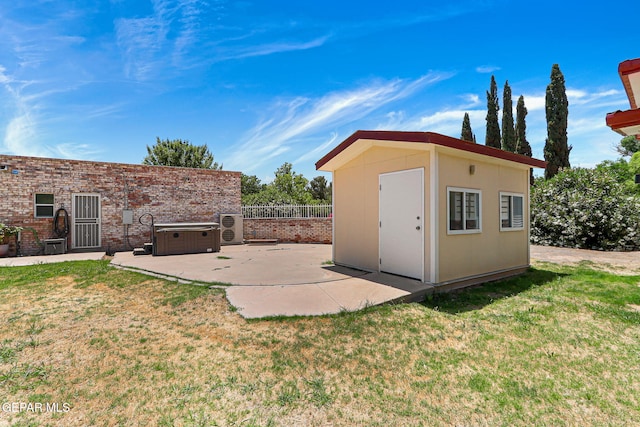 5436 La Estancia Cir, El Paso, TX 79932 - view of shed with a hot tub