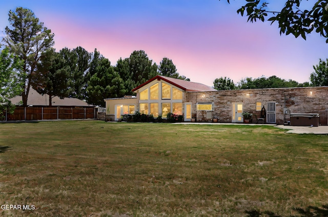 5436 La Estancia Cir, El Paso, TX 79932 - back of property featuring metal roof and stone siding