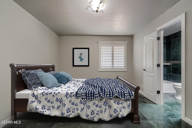 5814 Beaumont Pl, El Paso, TX 79912 - bedroom with baseboards and a textured ceiling