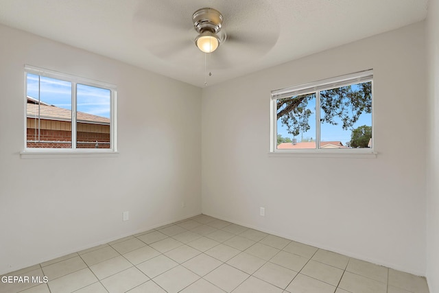 4805 Ambassador Dr, El Paso, TX 79924 - spare room with plenty of natural light, ceiling fan, and baseboards