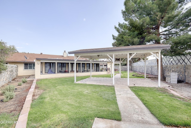10605 Park View Cir, El Paso, TX 79935 - rear view of house featuring a patio area and stucco siding