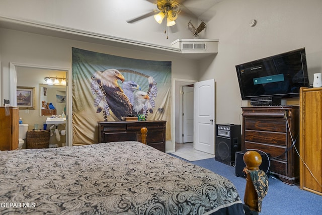 14407 Ocean Point Ln, El Paso, TX 79938 - tiled bedroom featuring ensuite bath