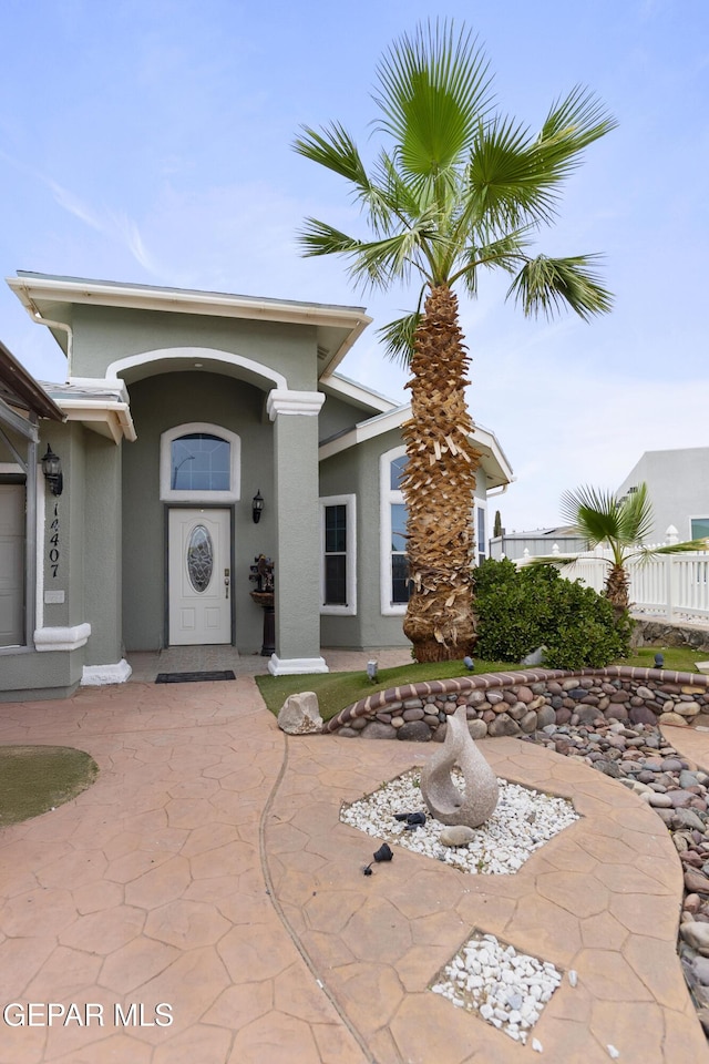 14407 Ocean Point Ln, El Paso, TX 79938 - view of front of home with stucco siding