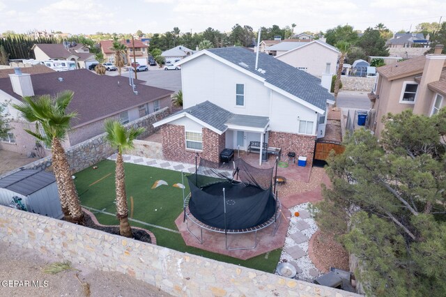 1321 Amber Morgan Dr, El Paso, TX 79936 - aerial perspective of suburban area