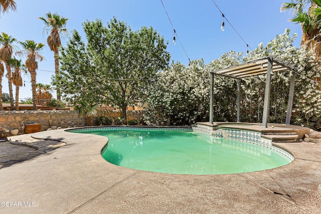 658 John Martin Ct, El Paso, TX 79932 - view of pool with a pool with connected hot tub and a patio