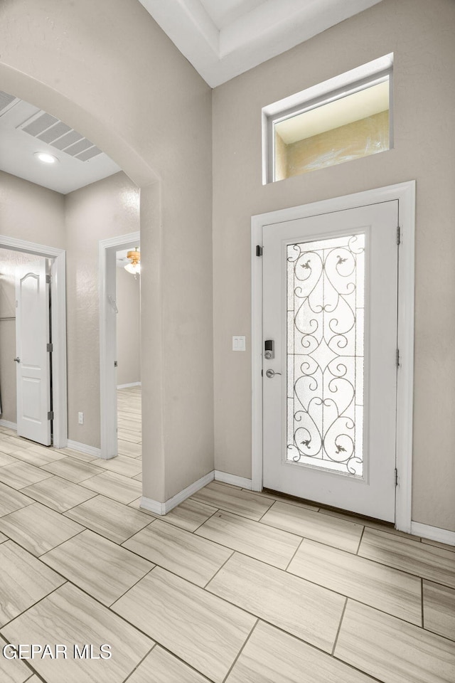 12632 Katherine Brennand Rd, El Paso, TX 79928 - foyer entrance with baseboards