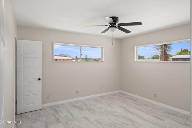 4317 Larchmont Dr, El Paso, TX 79902 - unfurnished room featuring a ceiling fan and baseboards