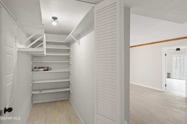 4317 Larchmont Dr, El Paso, TX 79902 - walk in closet with wood finished floors