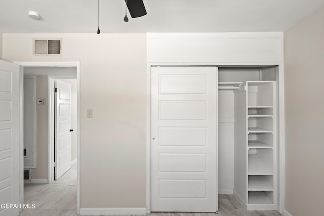 4317 Larchmont Dr, El Paso, TX 79902 - unfurnished bedroom featuring a closet, baseboards, and a ceiling fan
