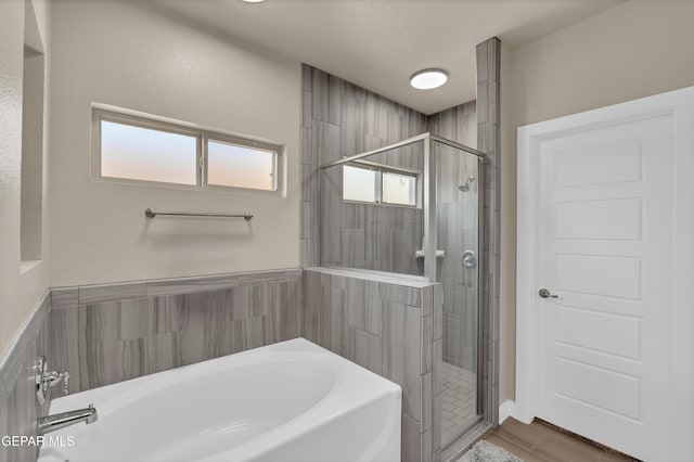 2401 Mike Price Dr, El Paso, TX 79938 - bathroom with a bath and a stall shower