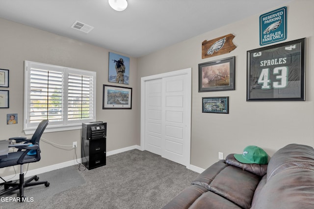 2401 Mike Price Dr, El Paso, TX 79938 - carpeted home office with baseboards