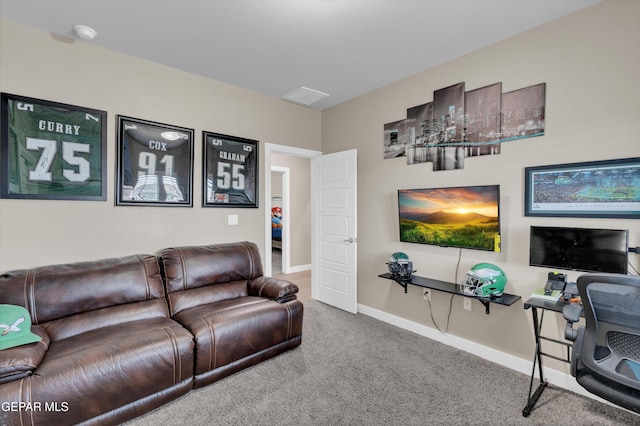 2401 Mike Price Dr, El Paso, TX 79938 - living area with carpet floors and baseboards