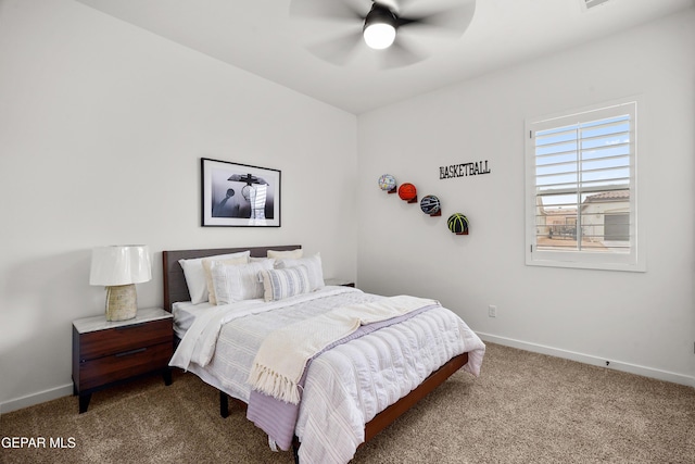 1449 Indigo Sky St, El Paso, TX 79928 - carpeted bedroom featuring baseboards and a ceiling fan