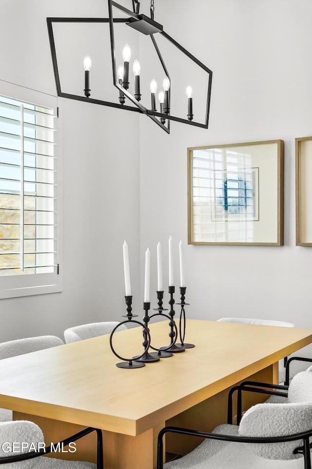 1449 Indigo Sky St, El Paso, TX 79928 - dining room with a chandelier
