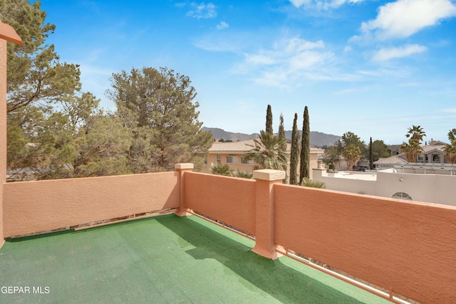 6800 Canyon Run Dr, El Paso, TX 79912 - balcony featuring a mountain view