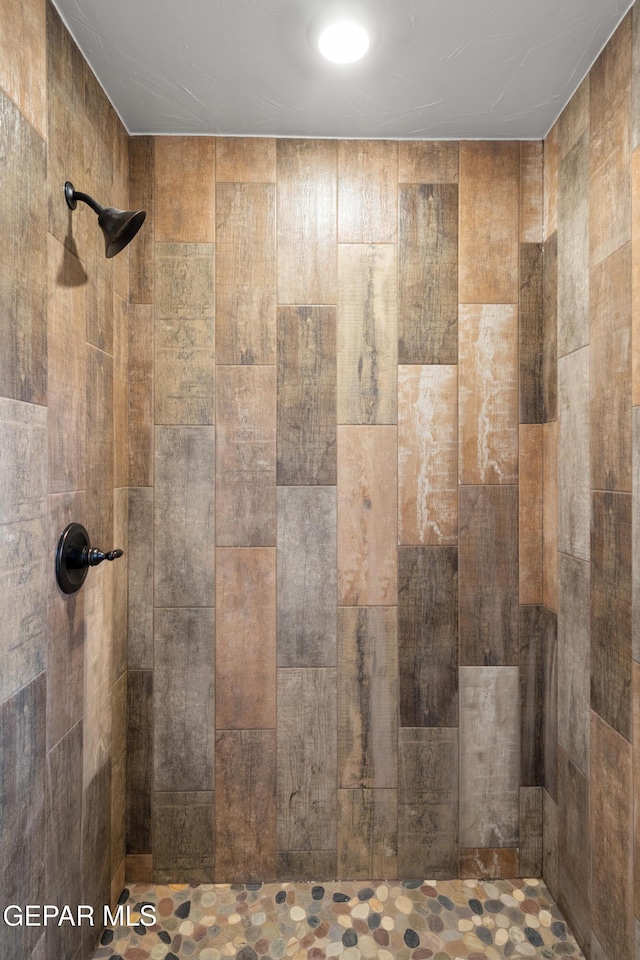 628 Milo Dr, El Paso, TX 79927 - bathroom with a tile shower