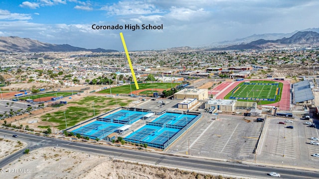 6929 Canyon View Ln, El Paso, TX 79912 - drone / aerial view of a mountainous background