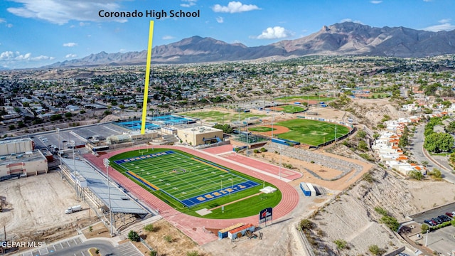 6929 Canyon View Ln, El Paso, TX 79912 - drone / aerial view of a mountainous background