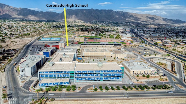 6929 Canyon View Ln, El Paso, TX 79912 - aerial view of mountains