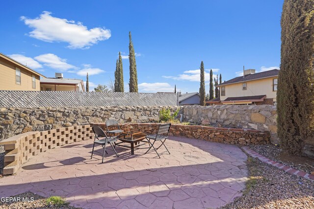 11457 David Carrasco Dr, El Paso, TX 79936 - view of patio / terrace featuring outdoor dining area