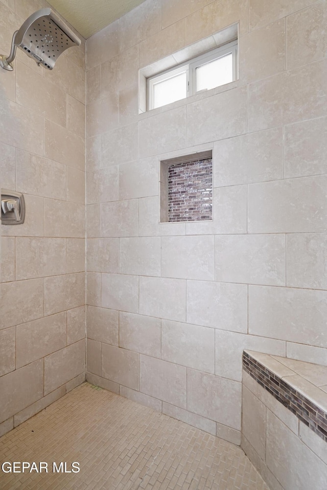 11457 David Carrasco Dr, El Paso, TX 79936 - bathroom with a tile shower