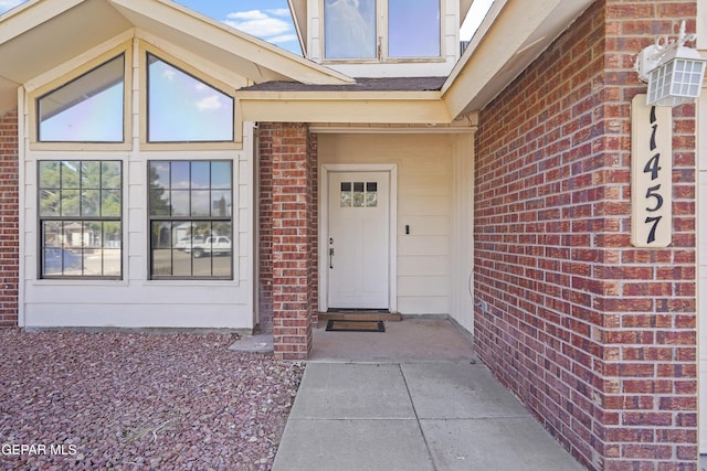 11457 David Carrasco Dr, El Paso, TX 79936 - property entrance with brick siding
