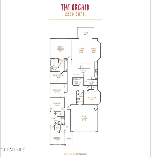 3920 Aspiration St, El Paso, TX 79938 - view of home floor plan