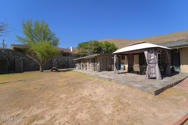4313 Okeefe Dr, El Paso, TX 79902 - view of yard with a gazebo and a patio area