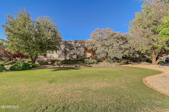 5500 Rancho Sereno Pl, El Paso, TX 79932 - view of grassy yard