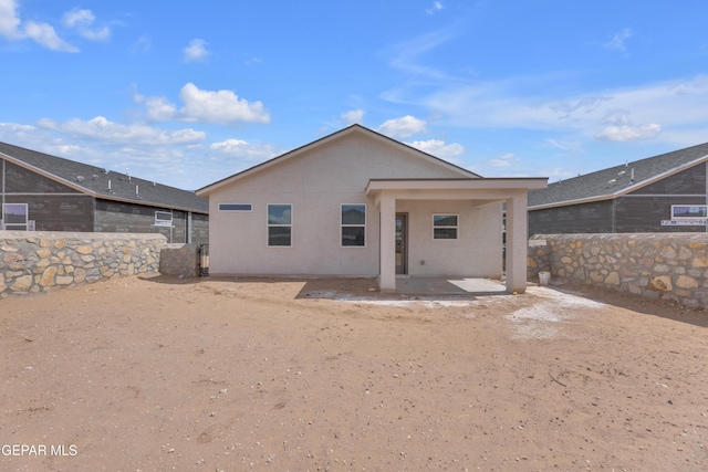 15221 Apex Ct, El Paso, TX 79938 - rear view of house featuring a patio area and stucco siding