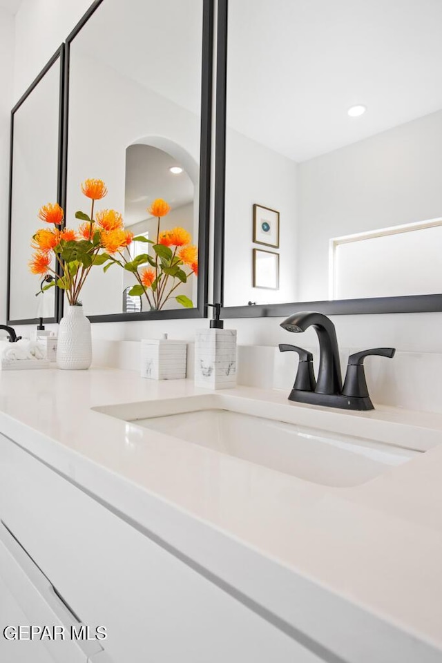 891 Dewsbury Way, El Paso, TX 79928 - bathroom view of vanity and recessed lighting