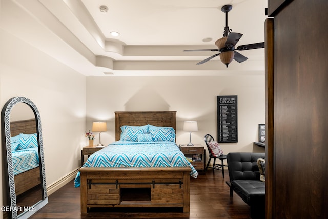 6572 Tuscany Ridge Dr, El Paso, TX 79912 - bedroom featuring wood finished floors and a ceiling fan