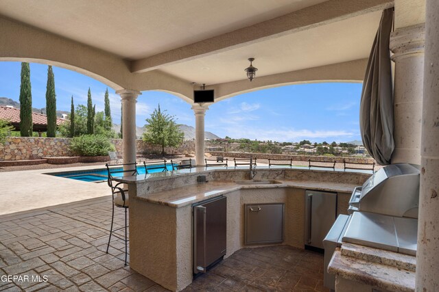 6572 Tuscany Ridge Dr, El Paso, TX 79912 - view of patio featuring area for grilling