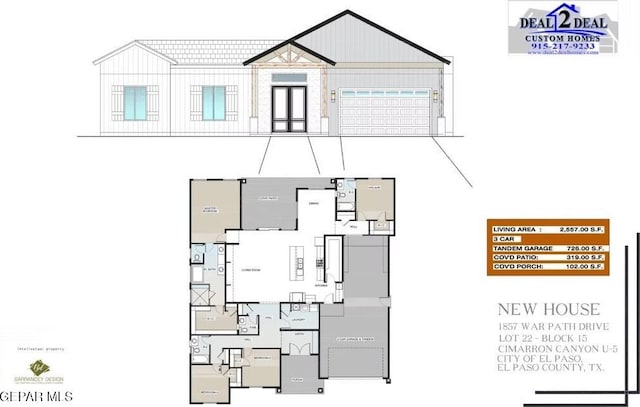 1857 War Path Dr, El Paso, TX 79911 - property floor plan