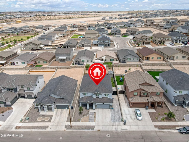 12749 Iron Falls Dr, Horizon City, TX 79928 - aerial perspective of suburban area